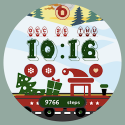 Winter Truck Watch Face