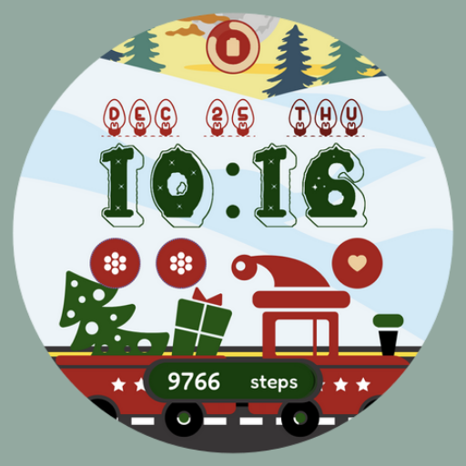 Winter Truck Watch Face