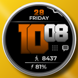RACE - Big digital watch face