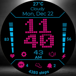 Pixel Vibe Watch Face: Retro