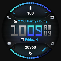 PRADO 77 Digital Watch Face