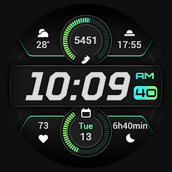 PRADO 91 Digital Watch Face