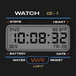 Classic Digital Watch Face
