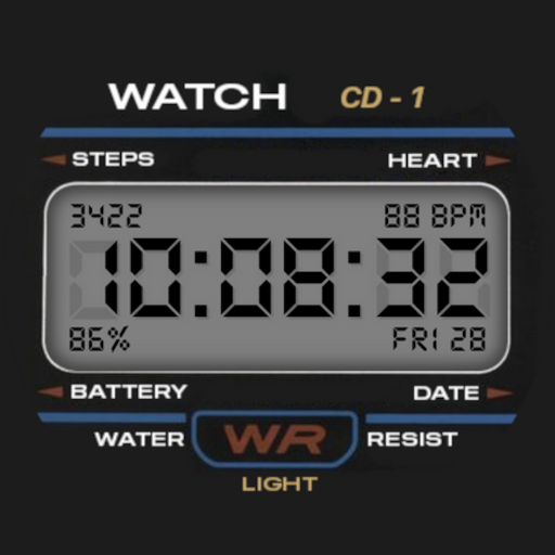 Classic Digital Watch Face