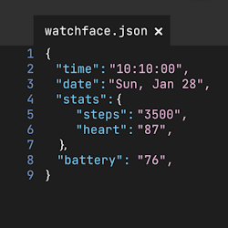 Json Watch Face