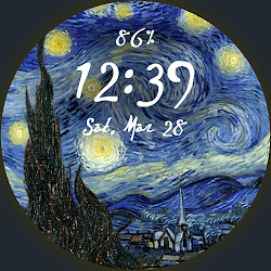 Starry Night Depth Watch Face
