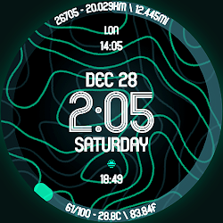 Animated Curves Watch Face
