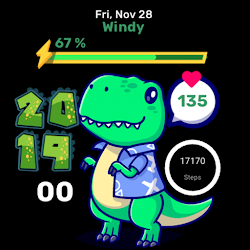 Cute Dinosaur Watch Face