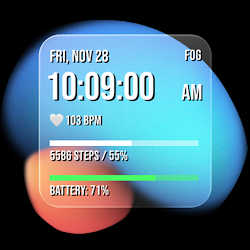 Liquid Glass Watch Face