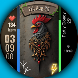A094 The Rooster Watch Face