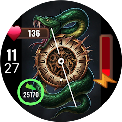 A096 Snake Hybrid Watchface