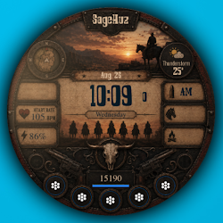 A132 Cowboy Game watchface