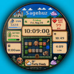 A133 Pixel Game Watch Face