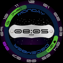 Galactic Time WatchFace SAM-35
