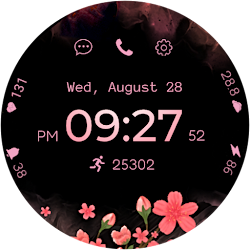 Floral Glow Watch Face