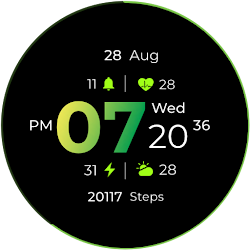 SM Gradient Hour Watch Face