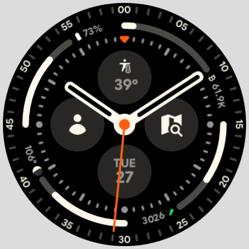Pixel 3's Arcs Field Watchface