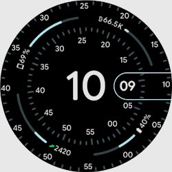 Pixel 4's Concentric Watchface