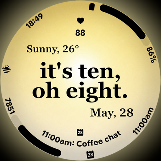 Text Weather - Watch face