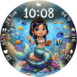 Mermaid Animated Watchface