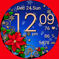 Christmas Snow Watch Face