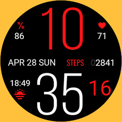 Gold n Color Daily Watch Face
