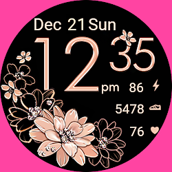 Golden Floral Watch