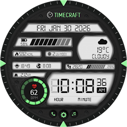 DIGI Gridlock WS8 Watch Face
