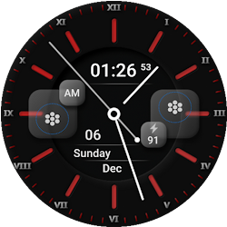 Classic Bubble Watch Face