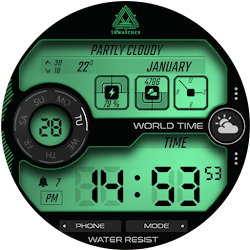 Retro Digital Watch Face