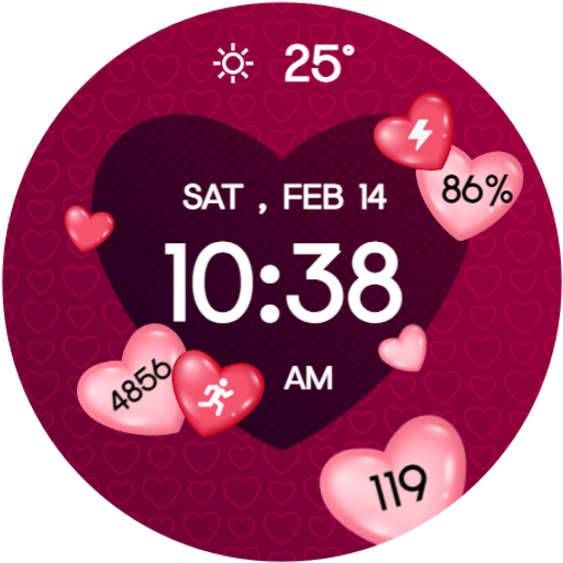 Valentine's Day Wear OS