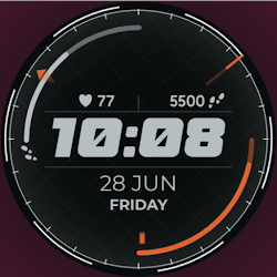 Future Time Digital Watch Face