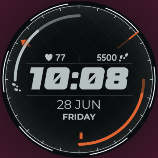 Future Time Digital Watch Face