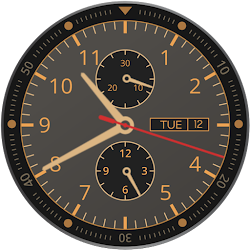 Luxury Chronograph Watch Face