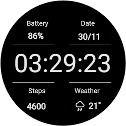 Battery Saver Minimal Watch