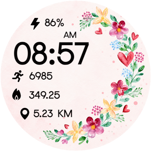 Blossom Floral Watch Face