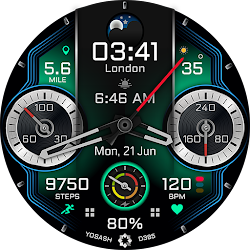 D385 Analog Watch face