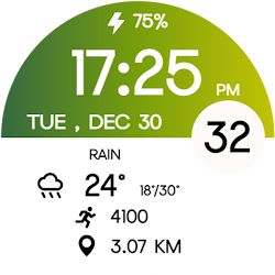 Minimal Gradient Digital Watch