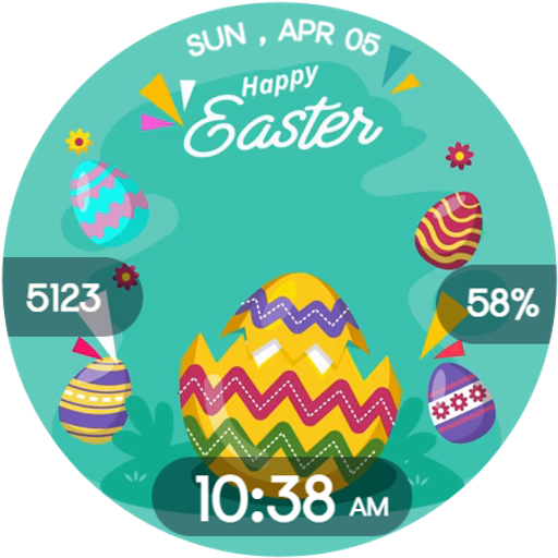 Easter Holiday Watch Face OS