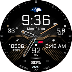 H395 Hybrid Watch Face