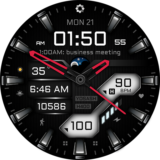 H400 Hybrid Watch Face