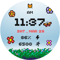 Colorful Floral PixelWatchFace