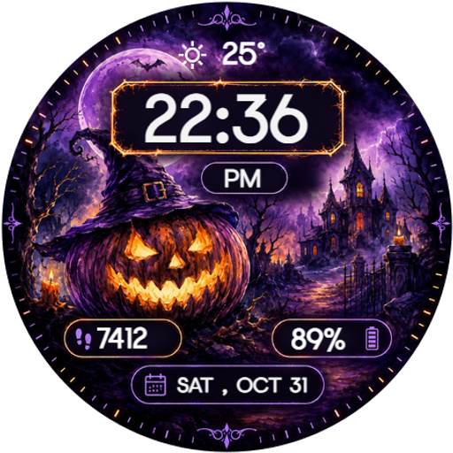 Pumpkin Castle Watch Face