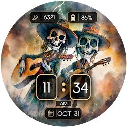 Skeleton Guitar WatchFace