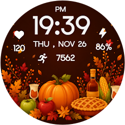 Thanksgiving Digital Wear OS