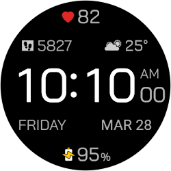 Time Canvas Digital Watch Face