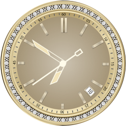 Golden Diamond Watch
