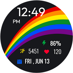 Rainbow Pride Watch Face