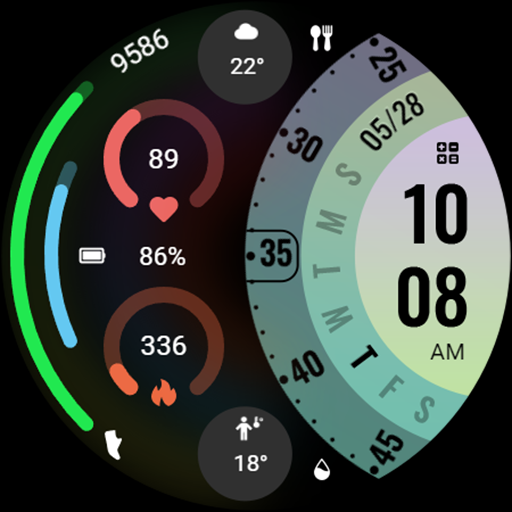 ZKin Watch Face Arc Widget