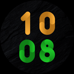 big number watch face